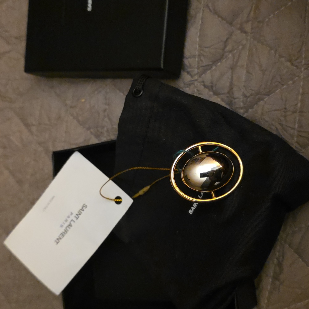 Saint Laurent Circular Ring Never worn, with tag/ FULL INCLUSION